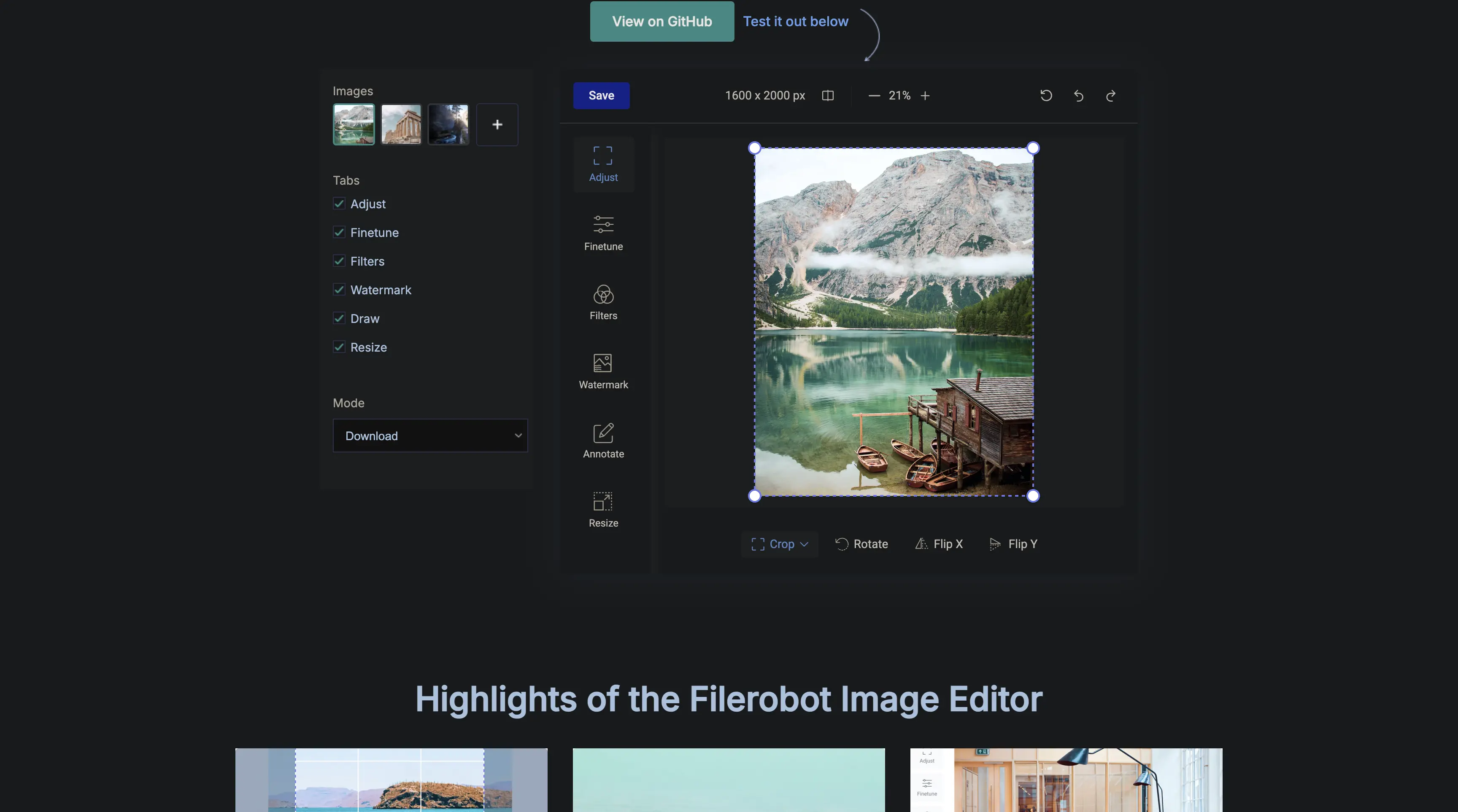 Filerobot Image Editor